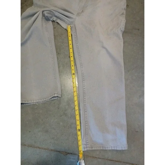 Vintage Y2K Ben Davis Gray Wide Baggy Skater Pants Trousers 38 - Picture 4 of 9